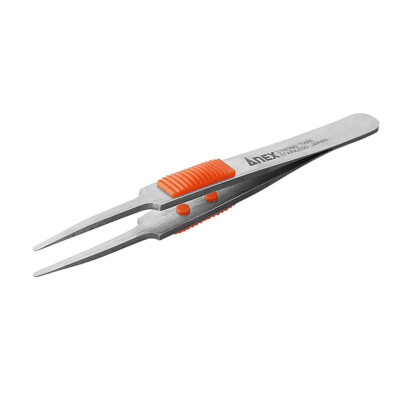 ANEX Precision Tweezer Rubber Grip Stainless Round 120mm No.211 Japan Pakistan