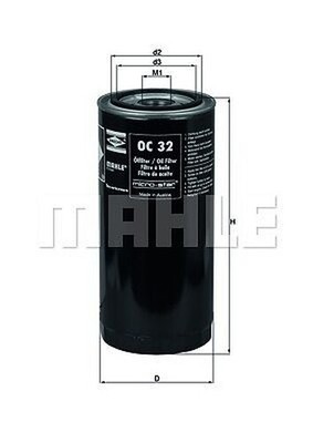 Oil Filter Knecht For: Hanomag-Henschel, Mf-Hanomag