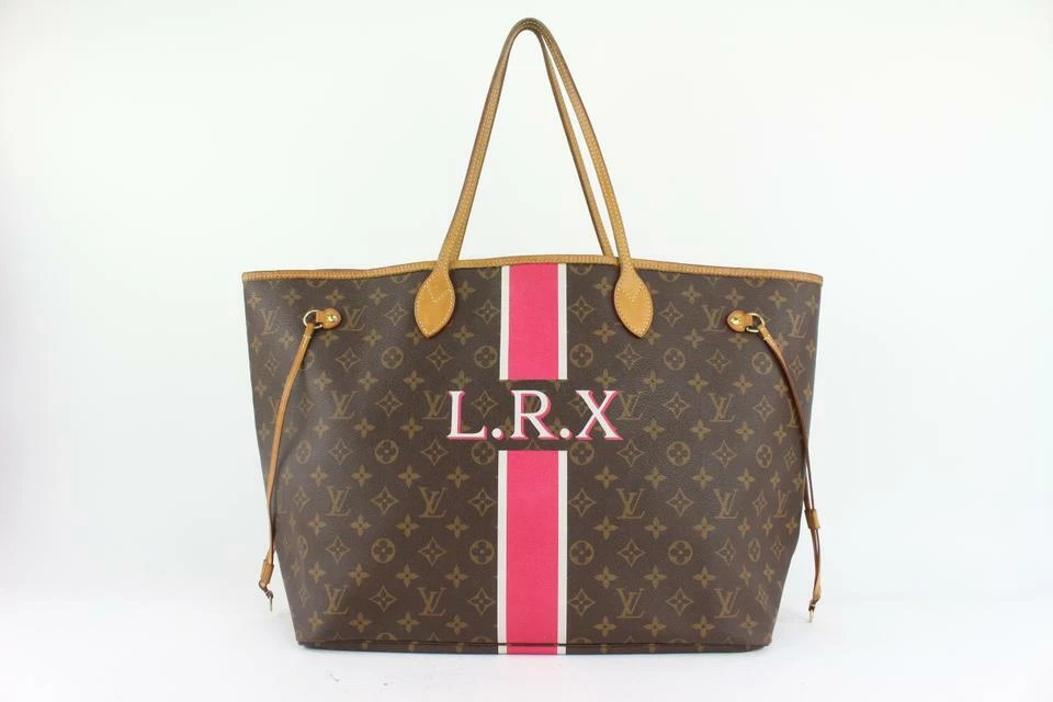 Louis Vuitton Large Monogram Mon Neverfull GM Tote with Stripe