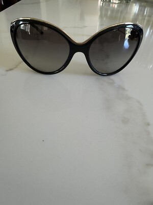 Versace cat eye sunglasses women EUC Black Gold | eBay display picture 3