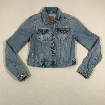Distressed Cropped Jean Denim Coat | eBay