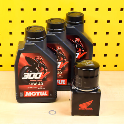 Original Honda Ölfilter Motul 300V  10w40 Für: Honda CBR 600 RR 03-24 PC37 PC40