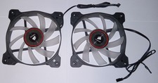 2 Corsair 120mm DC12V 0.40A 3-Wire 3-Pin Computer Case Fans