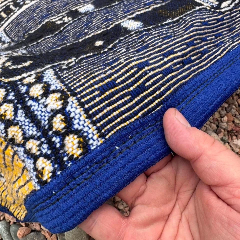 RARE NBA Golden State Warriors Champions Heavy Blanket 90x73 Blue&Yellow  #A10