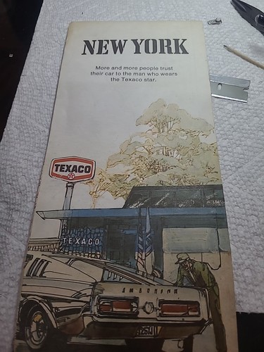 ShelbyTEXACO ÖL NEW YORK CITY METROPOLITAN REGION HIGHWAY STRASSENKARTE 1974 VINTAGE - Bild 1 von 3