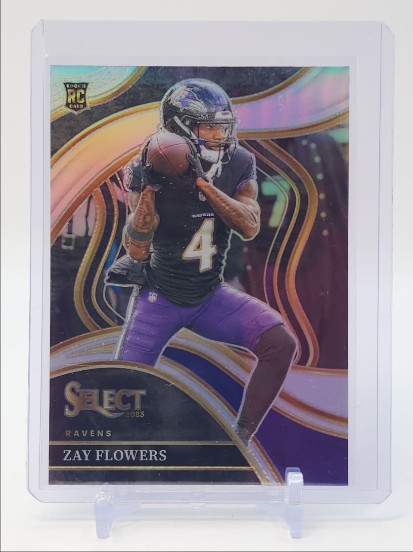 ZAY FLOWERS 2023 SELECT CLUB LEVEL ROOKIE SILVER PRIZM RAVENS RC Q4520