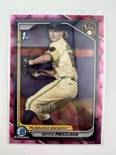 2024 Bowman Draft - Chrome Bryce Meccage #BDC-94 Bubblegum Refractor (RC)