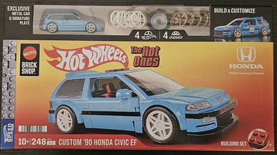 Hot Wheels Mattel Brick Shop Custom '90 Honda Civic EF The Hot Ones **NIB**