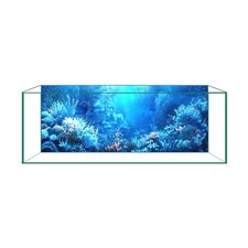 Aquarium Background  Fish Tank Background   Ultra HD Static Cling, No Tap