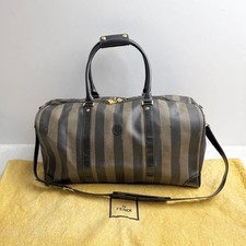 Fendi 2015 Pecans Pattern Boston Bag 2way Padlock Large Capacity 14a