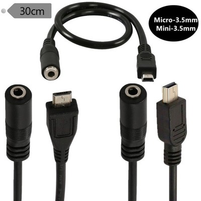 3.5mm Buchse AUX Audio Jack auf Mini USB 5pin Male Konverter Audio Kabel Kabel