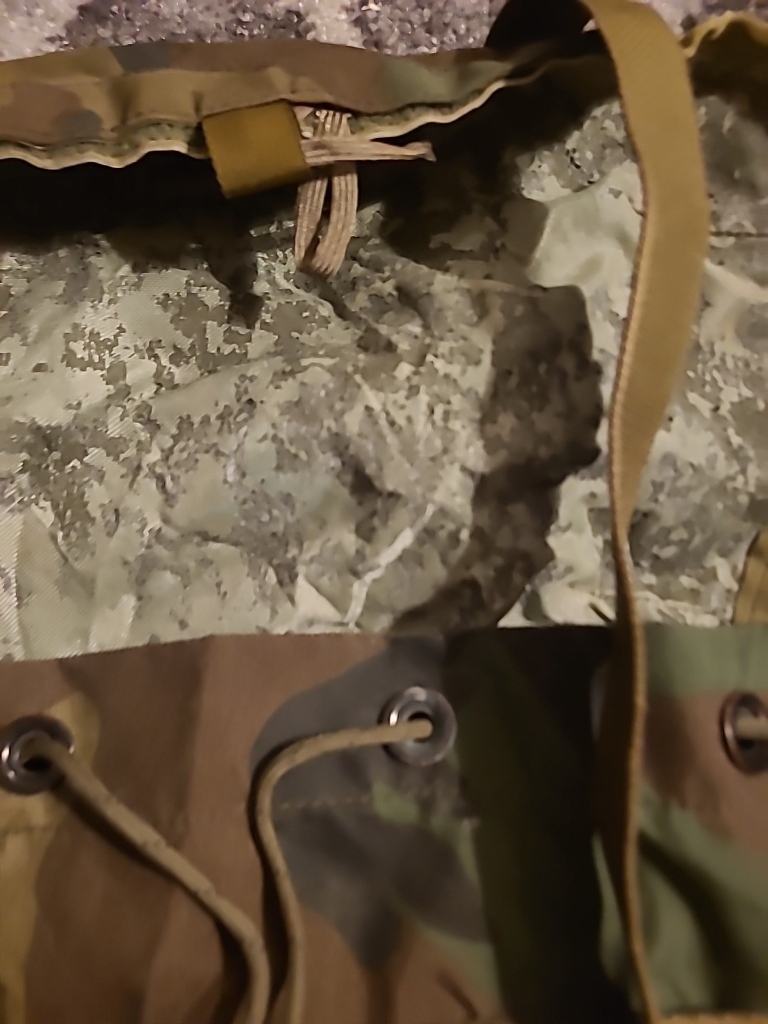 US Military Woodland Camo Large Rucksack Backpack Pack  Without Frame. 