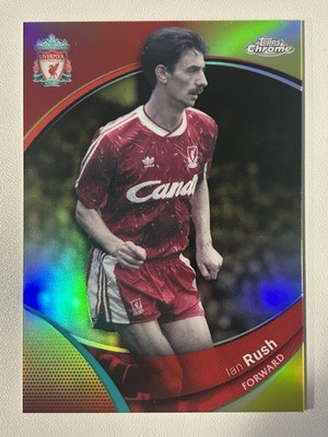 2023-24 Topps Chrome Liverpool FC Yellow Refractor Ian Rush #51 0y8x /75 SSP