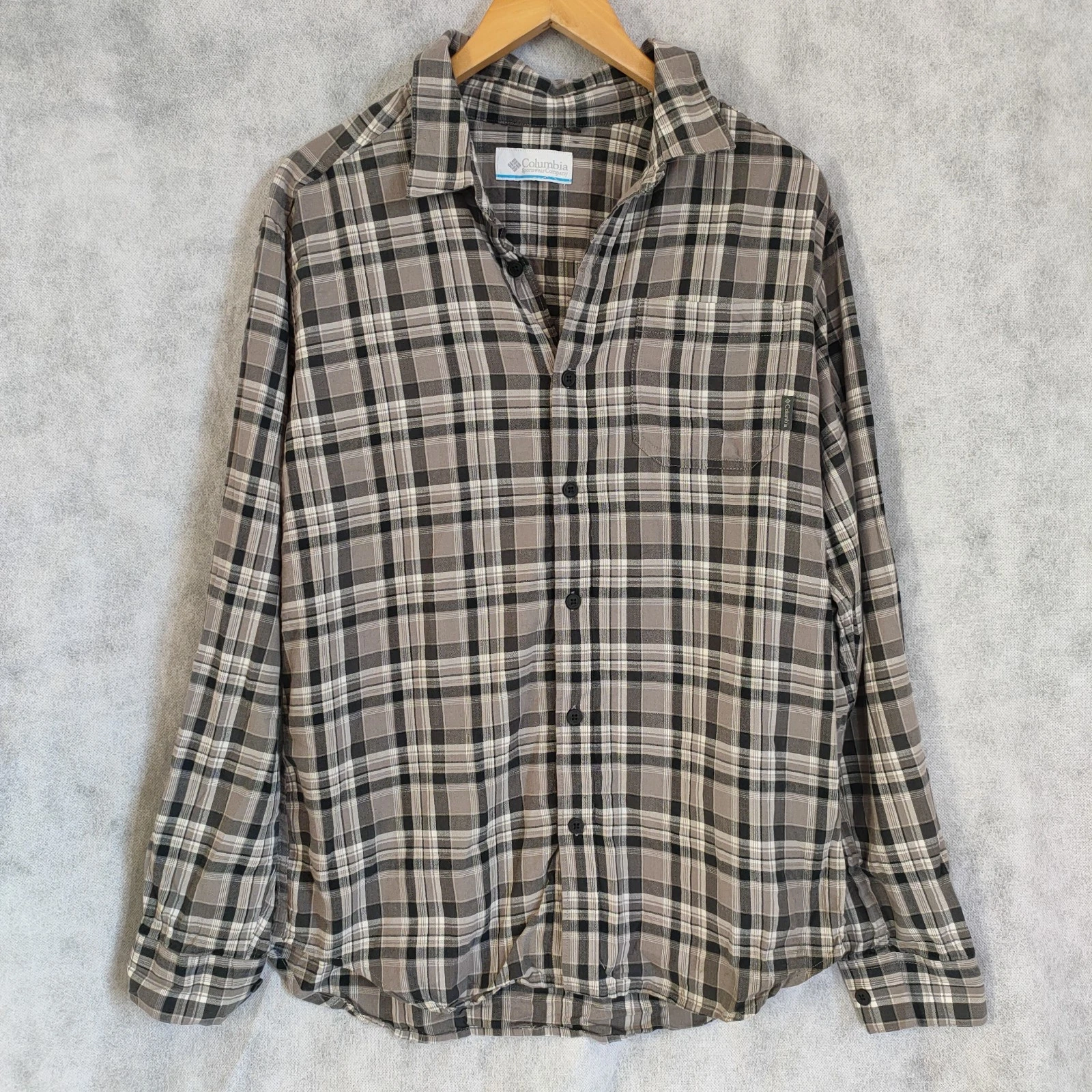Columbia Mens M Shirt Plaid Grey Check Grunge Gorpcore Outdoor Long Sleeve
Opens in a new window or