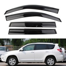 4pcs Smoke Window Vent Visor Sun Rain Guards Deflector For 06-12 For Toyota Rav4