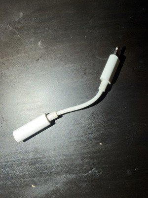 Authentic Apple Lightning to Headphone 3.5mm Jack Adapter - White MMX62AM/A