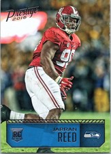 2016 Panini Prestige #272 Jarran Reed rookie card, Green Bay Packers. rookie card picture