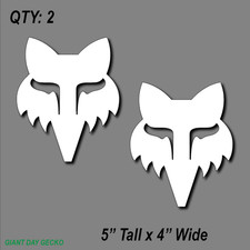 2 Pink Fox Racing Dirt Bike Funny Work Shop Car Laptop Wall Sticker Decal Usa