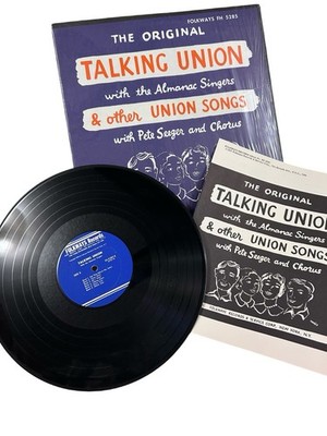 Pete Seeger & Chorus The Almanac Singers Original Talking Union LP W Booklet