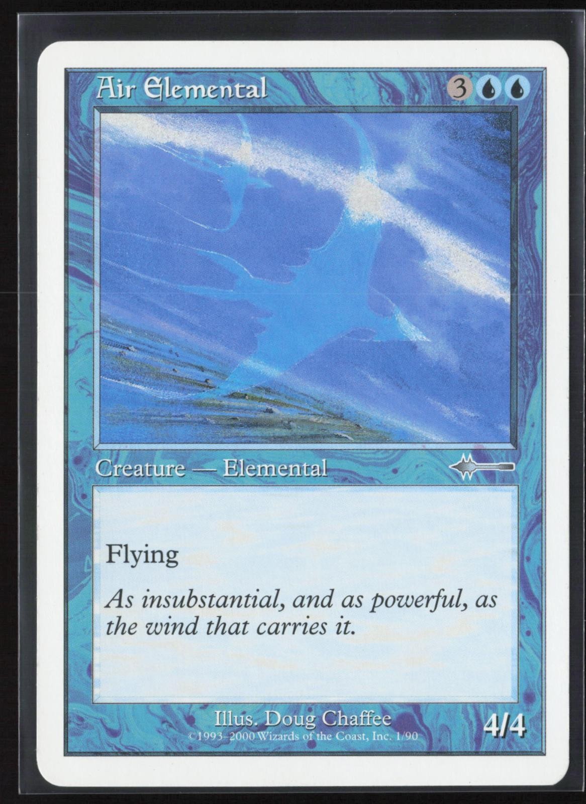 Air Elemental 1 Uncommon Beatdown Box Set Magic: The Gathering Lightly Played