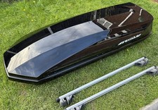 Exodus 360L Roof Box Black Halfords VGC Black | Lockable | Universal Fit