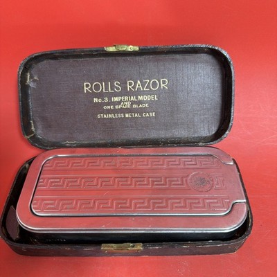 Vintage Rolls Razor in Original Case No. 3 Imperial Model