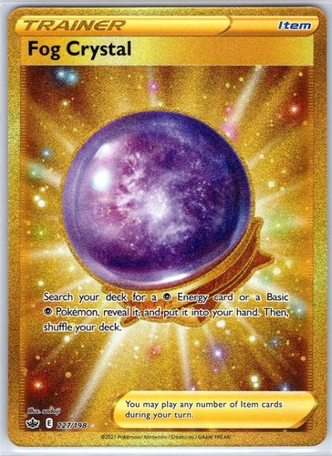 Fog Crystal 227/198 Secret Rare Chilling Reign Pokemon Holo Near Mint
