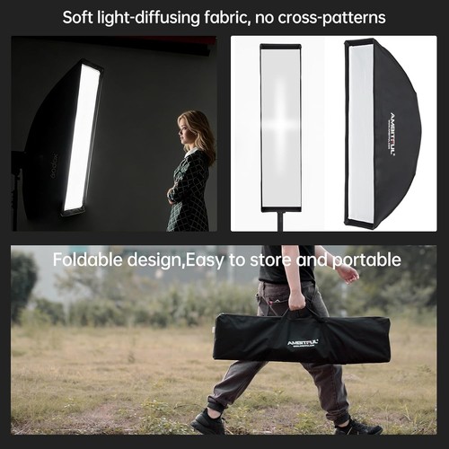 Softbox Striscia Griglia a Nido d'Ape per Illuminazione Studio - Foto 6 di 11