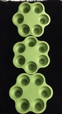Green Silicone Ice Cream Cone Cupcake Pan Mold Party Baking