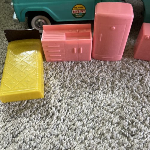 Vintage Nylint Ford Truck And Mobile Home Camper With Furniture Very Nice - Picture 4 of 15