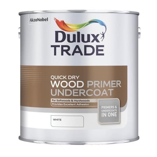 DULUX TRADE QD WOOD PRIMER UNDERCOAT 2.5L - Image 2