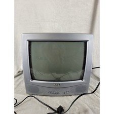 Vintage Apex AT1302 Color TV Retro Gaming CRT 13" Silver Black 2002 Model