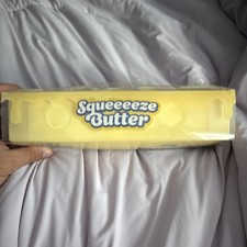 Squeeeeze Butter 14oz Salted Squishy Tactile Squeeze Toy Yellow