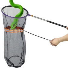 IC ICLOVER Snake Catcher Net, Snake Grabber Handling Tool, Snake Catching Net...