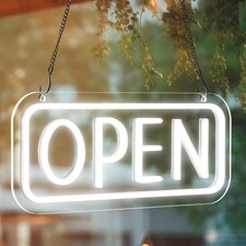 LED Open Sign for Business with On/off Switch, 16.8x6.8in Brighter Open Displ...