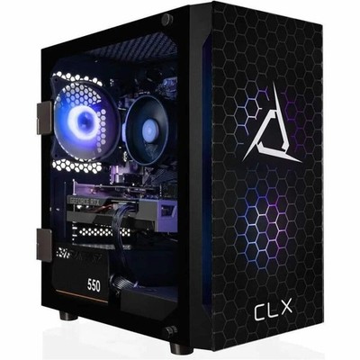 CLX SET TGMSETRTA5502BM Gaming Desktop Computer with AMD Ryzen 5 8400F, NVIDIA G