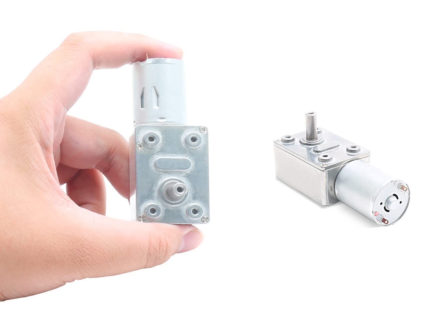 12V 6RPM High Torque DC Motor, Mini JGY 370 Motor Worm Gear 