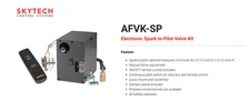 Fireplace Gas Valve Kit, with Remote. Skytech AFVK-SP-MH/L