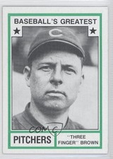 1982 TCMA Baseball's Greatest Pitchers Tan Back Mordecai Brown #1982-34 HOF 0u7