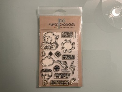 Paper Smooches  Eco Friendly  Photopolymer Stamps Set (New, Some Discoloration) 