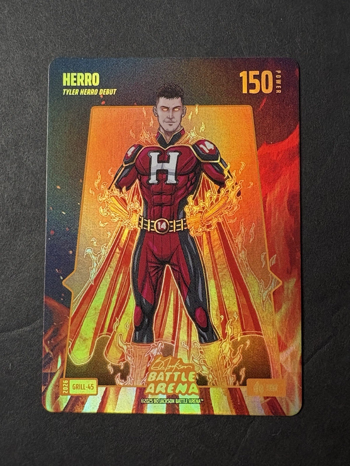 Herro 2026 Bo Jackson Battle Arena Battlefoil Fire - Grill-45 Tyler Hero Debut