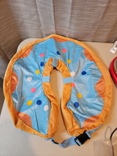 Inflatable Dog Cone Collar After Surgery XL-Large Neck 14"-18" Donut Blue NEW