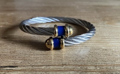 Charriol Armband Armreif Stahl Torque Elegant Design