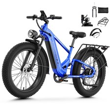 Electric Bikes for Adults 1800W 36MPH 85Miles Mountain Fast 26" Fat Tire E-bike