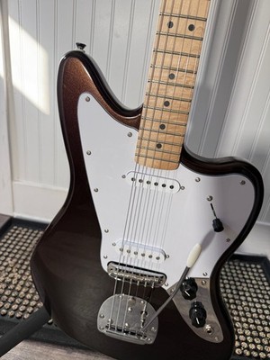 Squier Affinity Jaguar = Metallic Brown   Upgraded Locking Trem   Memorial Sale