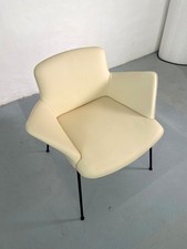 Sillón Burgaz Walter Knoll beige muy cómodo - cuero suave - Burgaz Chair crema