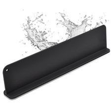 Silicone Sink Splash Guard, Guard with 17.3 x 4.1 Inch, Black