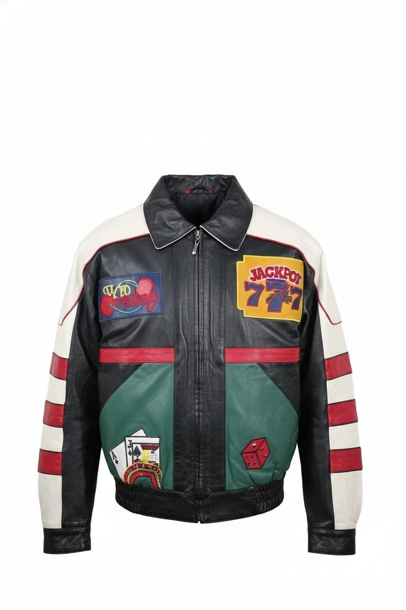 vintage painted leather jacket products for sale | eBay