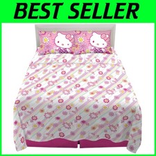 Hello Kitty Queen Size Microfiber Sheet Set