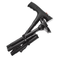 Adjustable Aluminum Walking Cane 34-38in Safety Non-Slip Outdoor Sport Tool